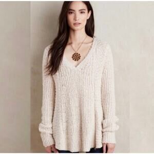 MOTH ANTHROPOLOGIE | Side Zip Nubby Sweater | XS
